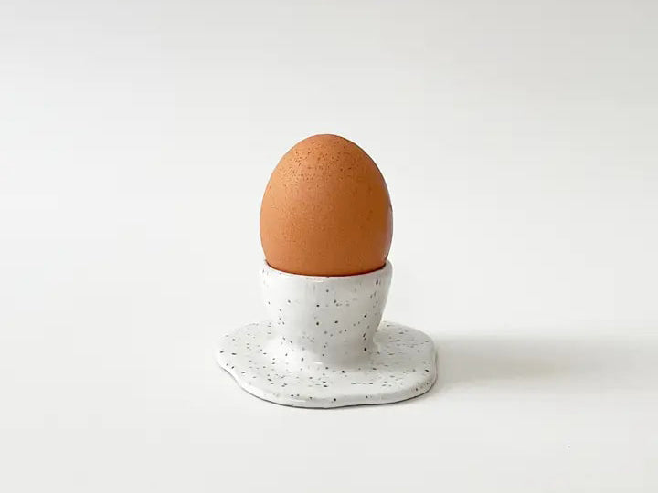 Handmade Ceramic Egg Cup Speckled