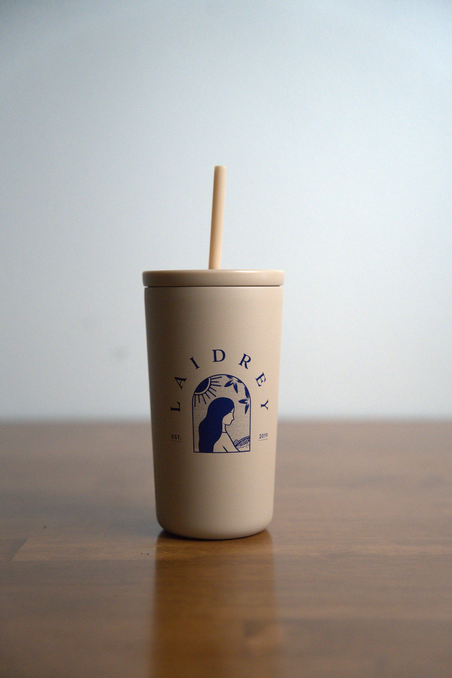 Iced Coffee Cup With Lid and Straw