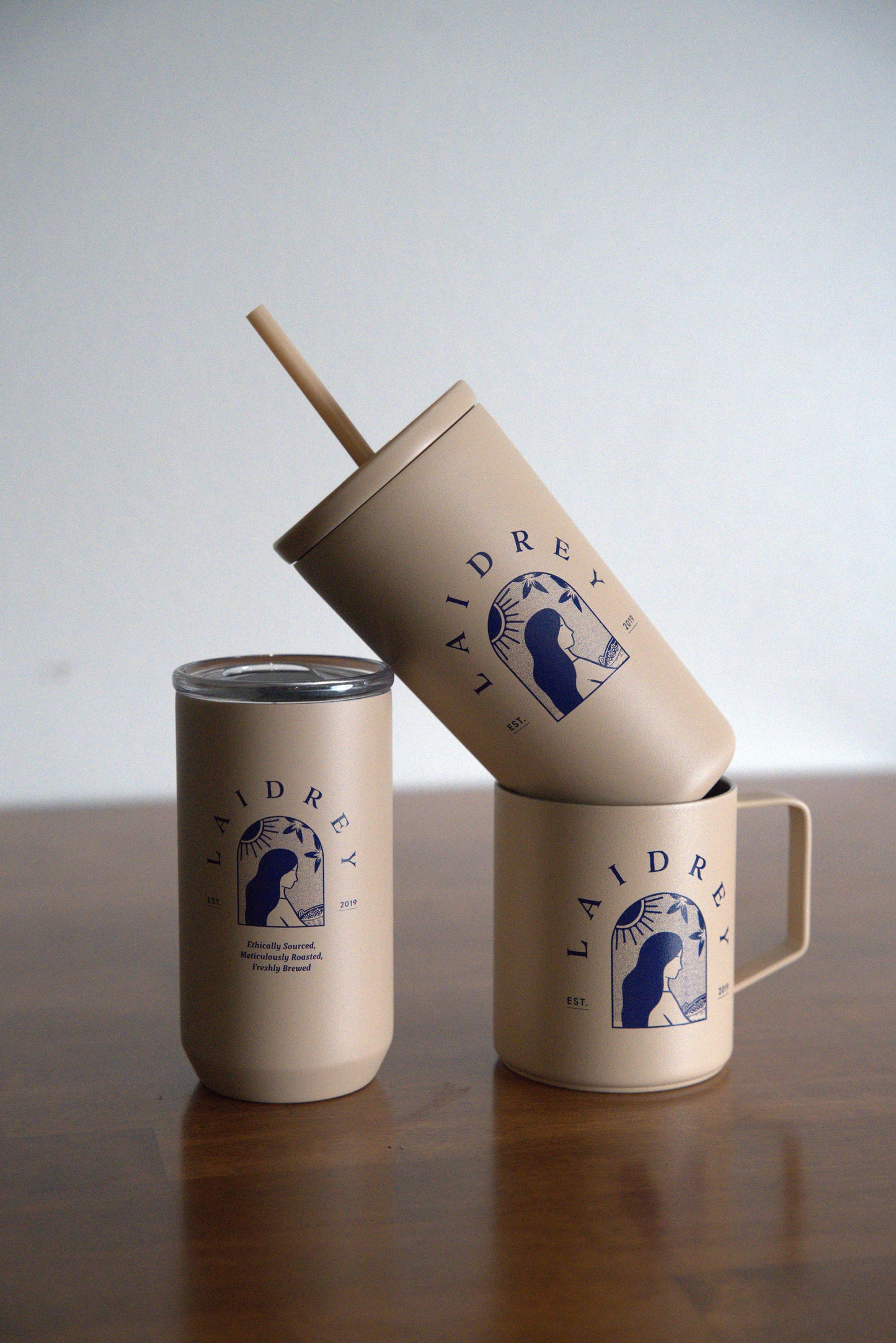 Iced Coffee Cup With Lid and Straw