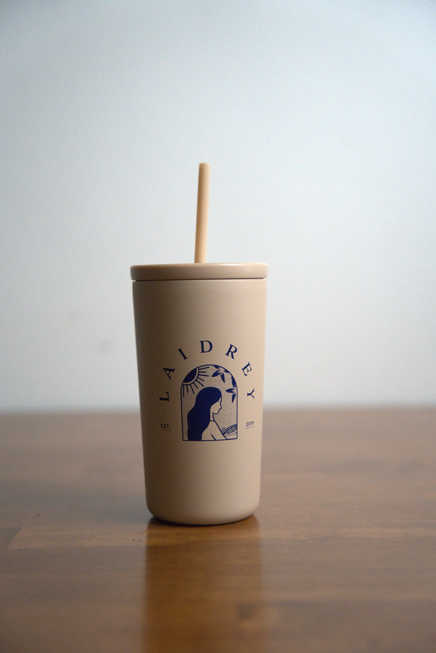 Iced Coffee Cup With Lid and Straw