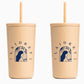 Iced Coffee Cups - Iced Coffe Cup With Lid and Straw 16 oz