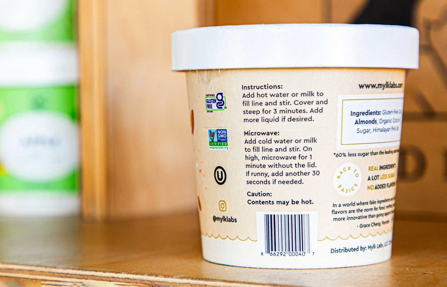 Mylk Labs Oatmeal - Homemade Gluten Free Instant Oatmeal Almond Pink Salt Oatmeal Instructions