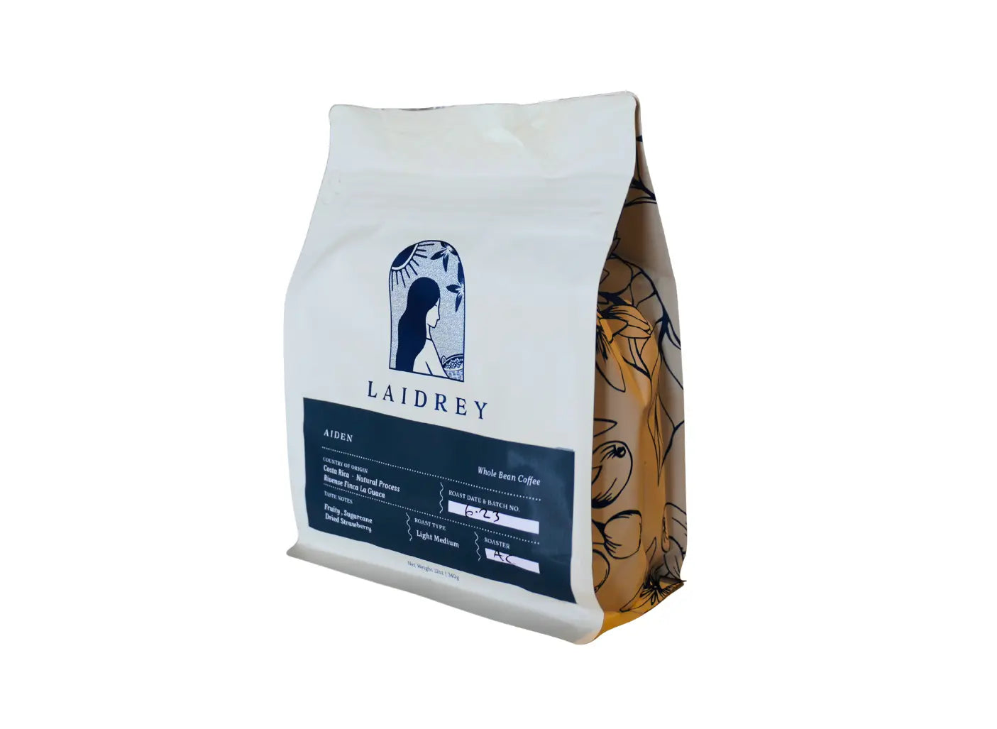 Costa Rica natural process coffee beans, light-medium roast — Aiden