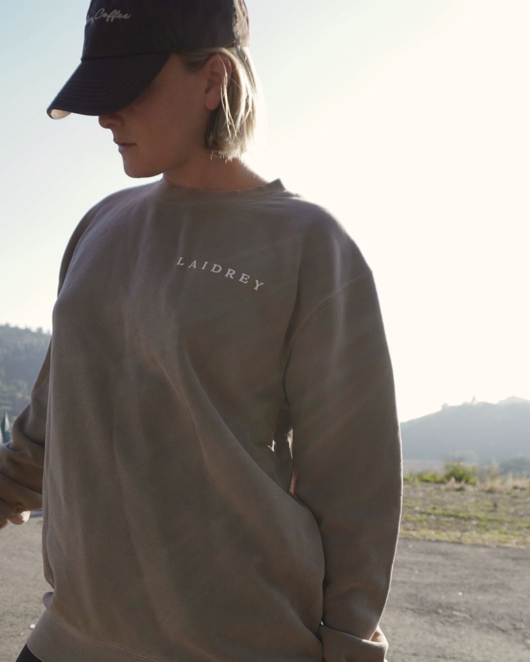 Brown Support Your Local Coffee Shop Sweater 