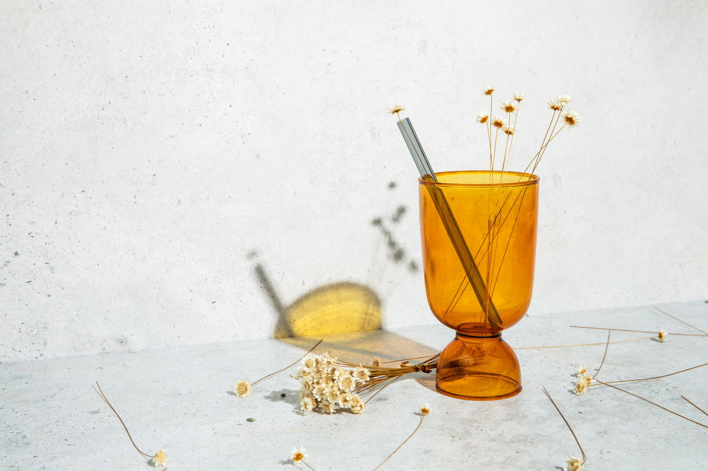 Glass Drinking Cup – Clear or Amber