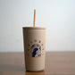 Iced Coffee Cup With Lid and Straw 