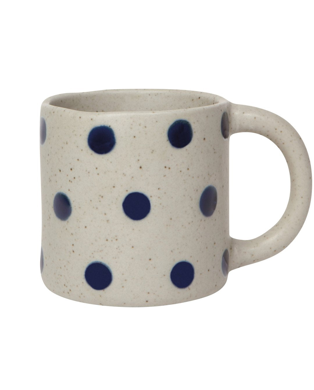 14 oz reactive glaze stoneware coffee mug with bluebell floral pattern