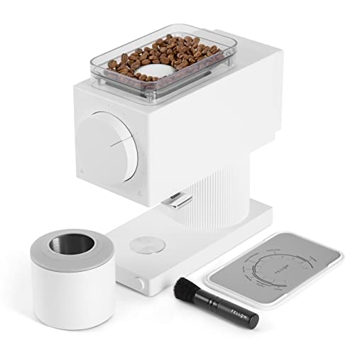 Fellow Coffee Grinder - Matte White Quiet Coffee Grinder —Burr Coffee Bean  Grinder – Laidrey