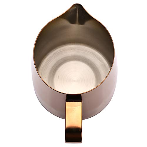 Frothing Pitcher —Dianoo Espresso Milk Frothing Pitcher Stainless Steel Coffee Latte Art Cup, Gold