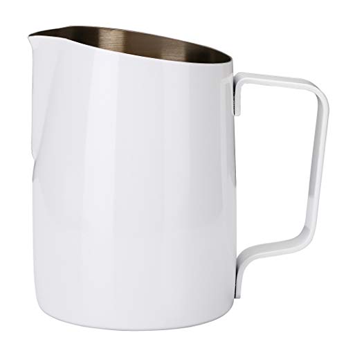 Latte Art Pitcher —Dianoo Espresso Milk Frothing Pitcher for Latte Art, White