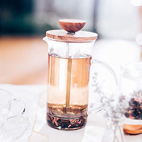 Tea Maker —Hario Olive Wood Coffee and Tea Press