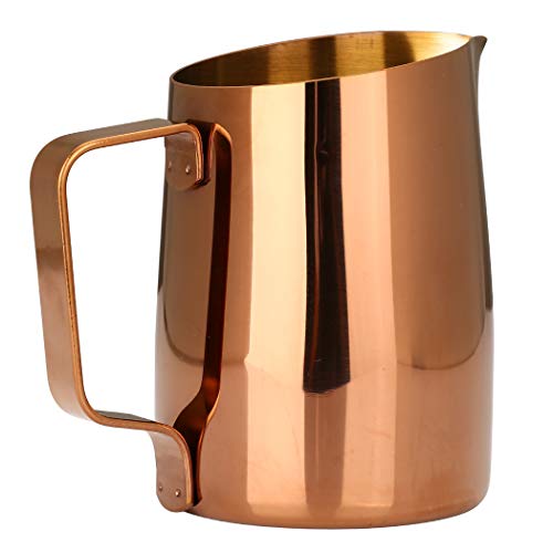 Frothing Pitcher —Dianoo Espresso Milk Frothing Pitcher Stainless Steel Coffee Latte Art Cup, Gold