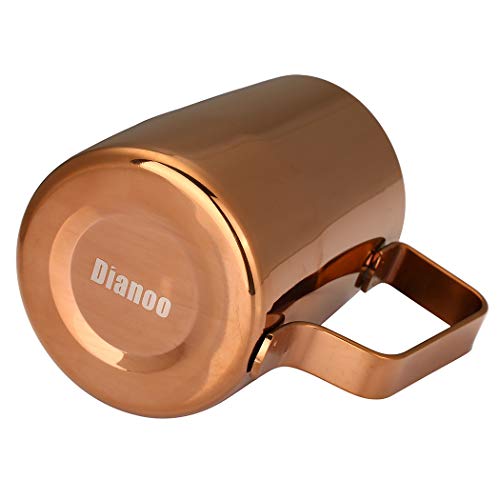 Frothing Pitcher —Dianoo Espresso Milk Frothing Pitcher Stainless Steel Coffee Latte Art Cup, Gold