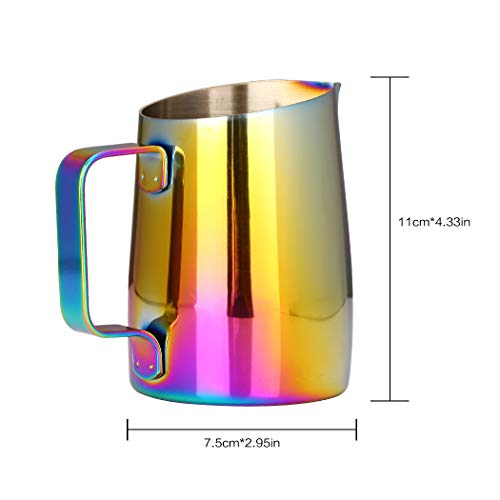 Dailyart Milk Frothing Pitcher 8 Oz/250ml - 304 Stainless Steel