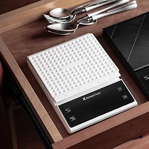 KitchenTour White Espresso Scale and Coffee Scale with Timer -Precisio –  Laidrey