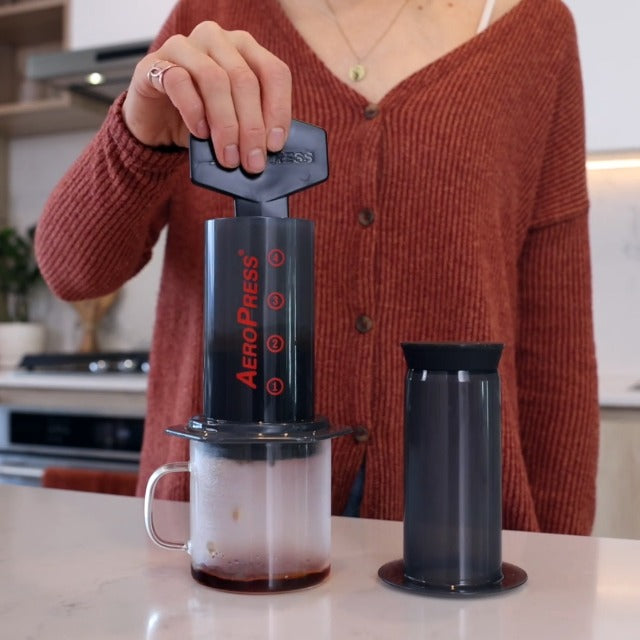 Aeropress Barista Level Portable Coffee and Espresso Maker with Chamber, Plunger, and Filters