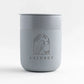 Laidrey Custom Traveler Mug Blue GrayCeramic Coffee Mug, Blue Mug For Coffee and Tea Portable